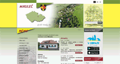 Desktop Screenshot of obecmikulec.net