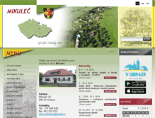 Tablet Screenshot of obecmikulec.net